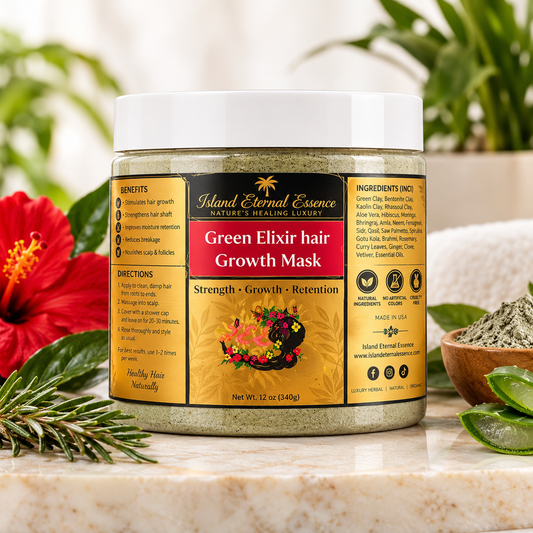 Green Elixir hair Growth Mask powder